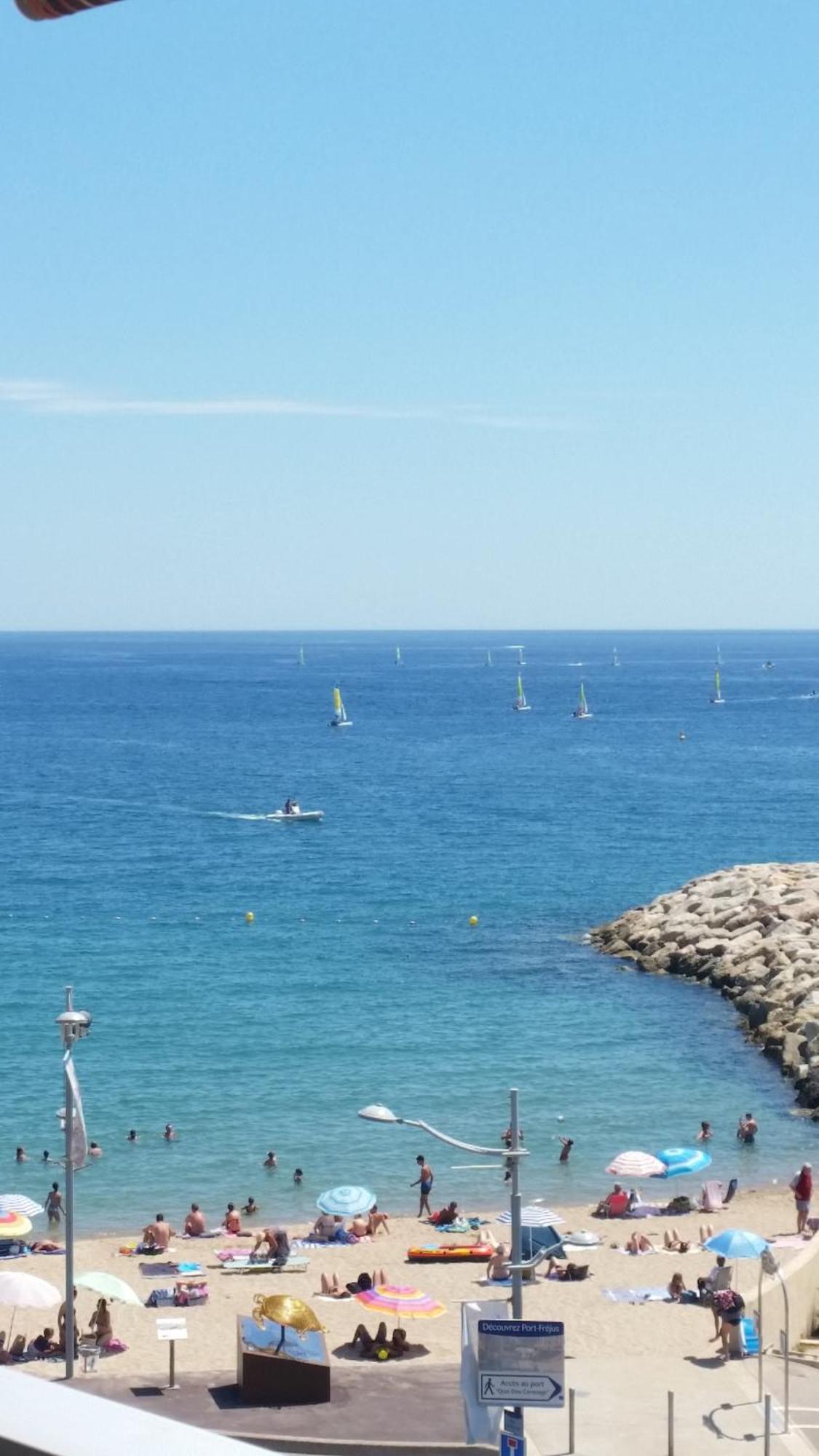 Sublime Vue Mer,Parking,Wifi Fréjus Exteriör bild